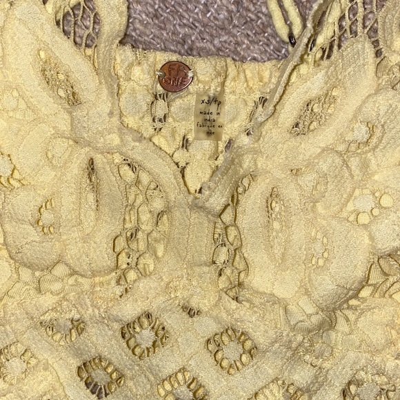 *HOST PICK* Free People FP One Adella yellow lace Bralette - Picture 4 of 6